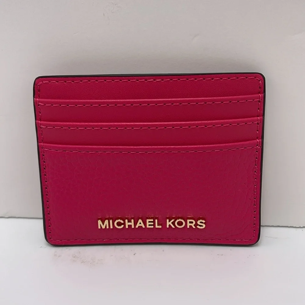 MICHAEL KORS
Large Pebbled Leather Card Holder Case
Electric Pink 
NWT - Picture 5 of 16
